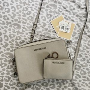 Micheal Kors jet set purse and coin pouch